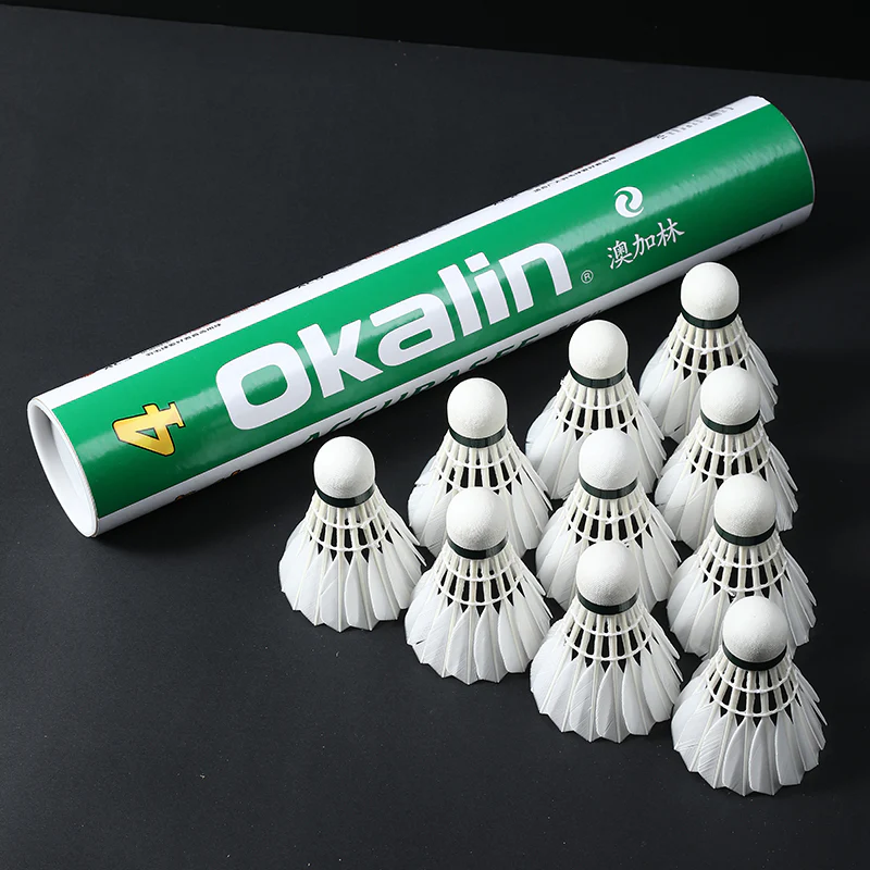OKALIN 12 PCS AC-4 Badminton Duck Feather Badminton Shuttlecock - Image 2