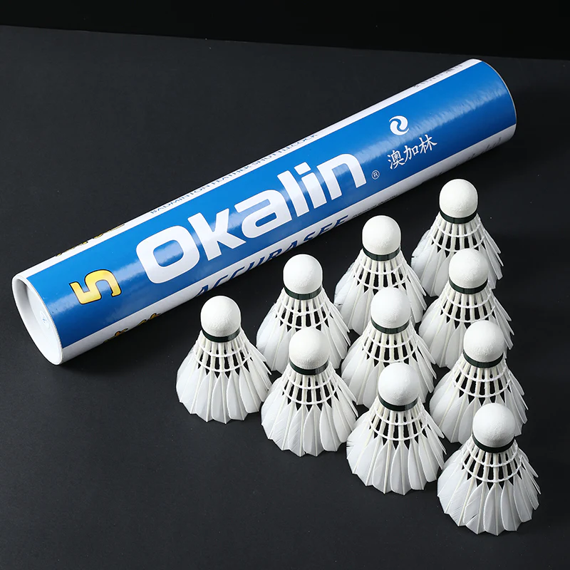 OKALIN 12 PCS AC-5 Badminton Duck Feather Badminton Shuttlecock - Image 3