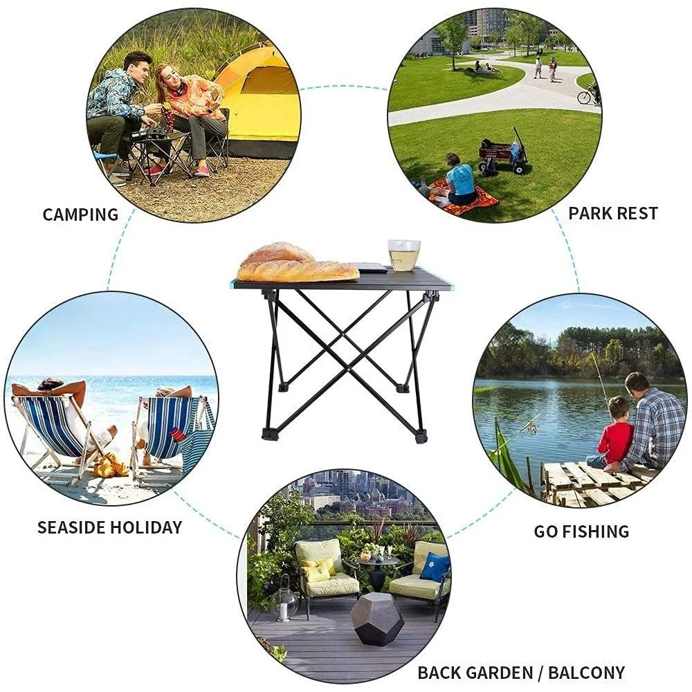 Outdoor Camping Table Folding Portable Aluminium BBQ Desk Picnic Tables 3 Size AU - Image 10