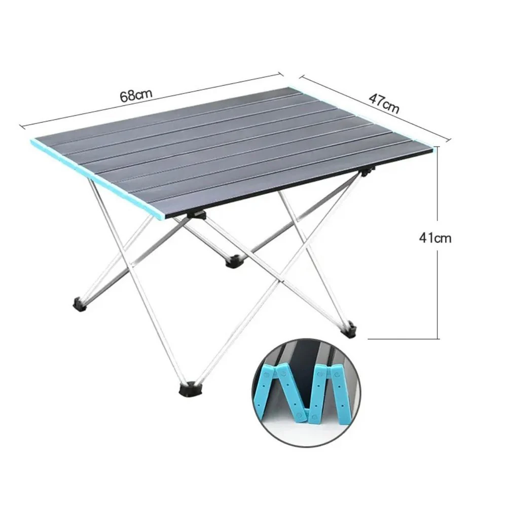 Outdoor Camping Table Folding Portable Aluminium BBQ Desk Picnic Tables 3 Size AU - Image 6
