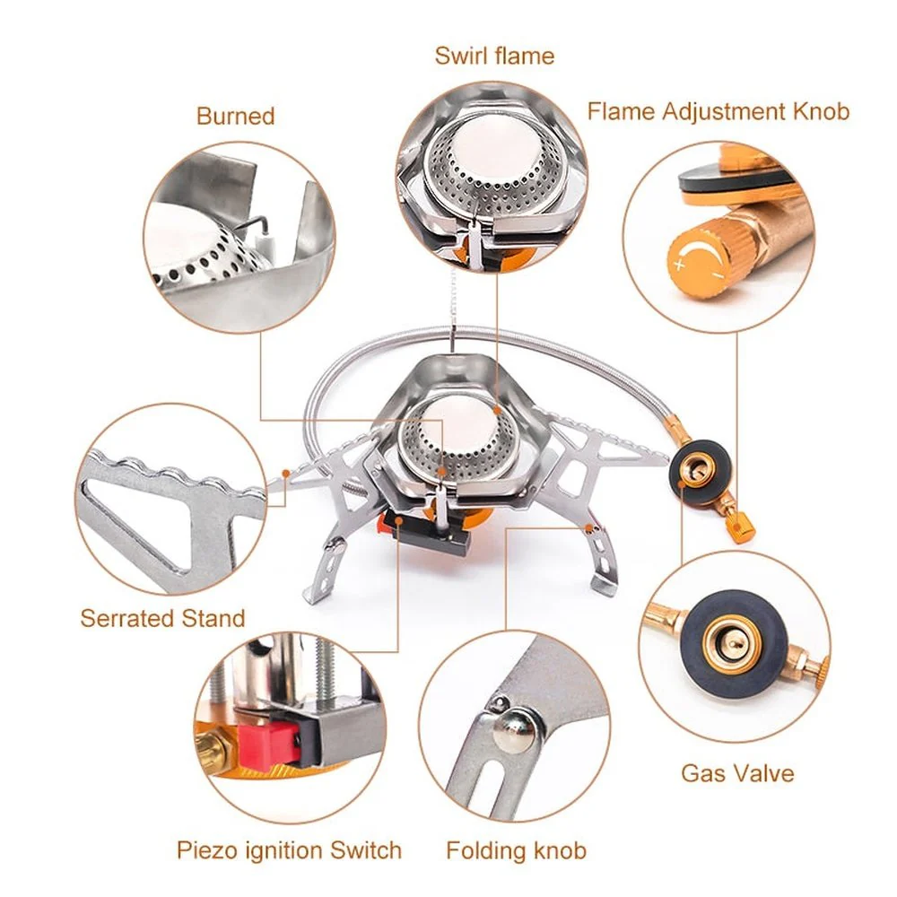 Outdoor Picnic Gas Jet Portable Stove Cooking Hiking Camping Burner Cooker Gear - Image 10