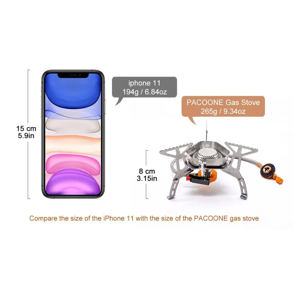 Outdoor Picnic Gas Jet Portable Stove Cooking Hiking Camping Burner Cooker Gear - Image 3