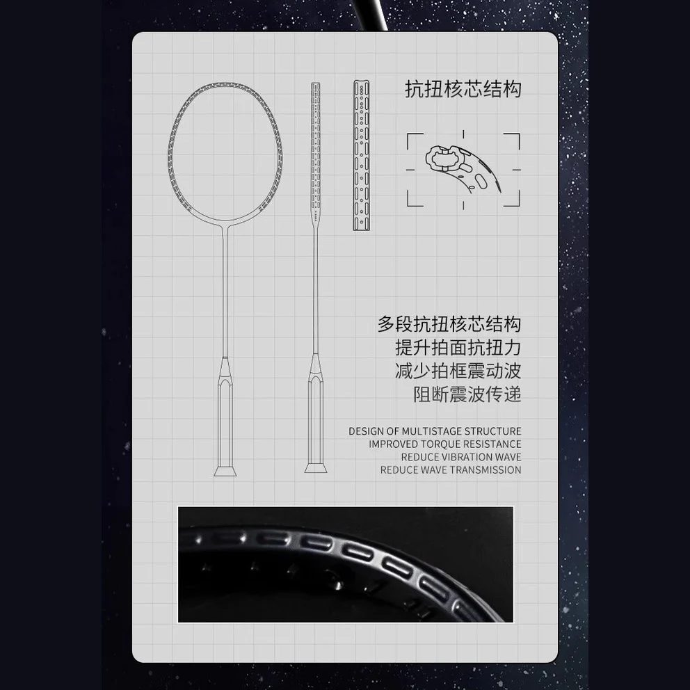 P.R IND Uni Explorer 1956 Badminton Racket - Image 17