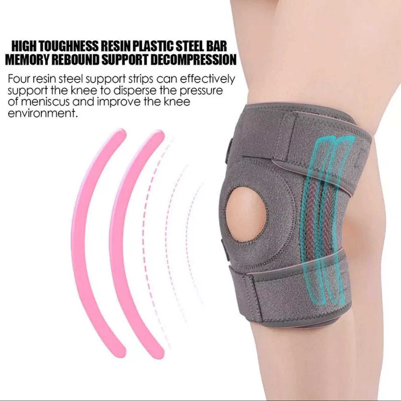 Patellar Tendon Support Sports Knee Pad Knee Brace Pad Knee Support Wrap - Image 5