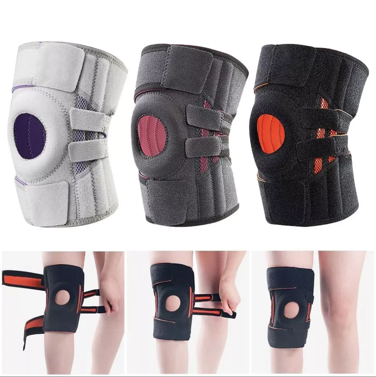 Patellar Tendon Support Sports Knee Pad Knee Brace Pad Knee Support Wrap - Image 9