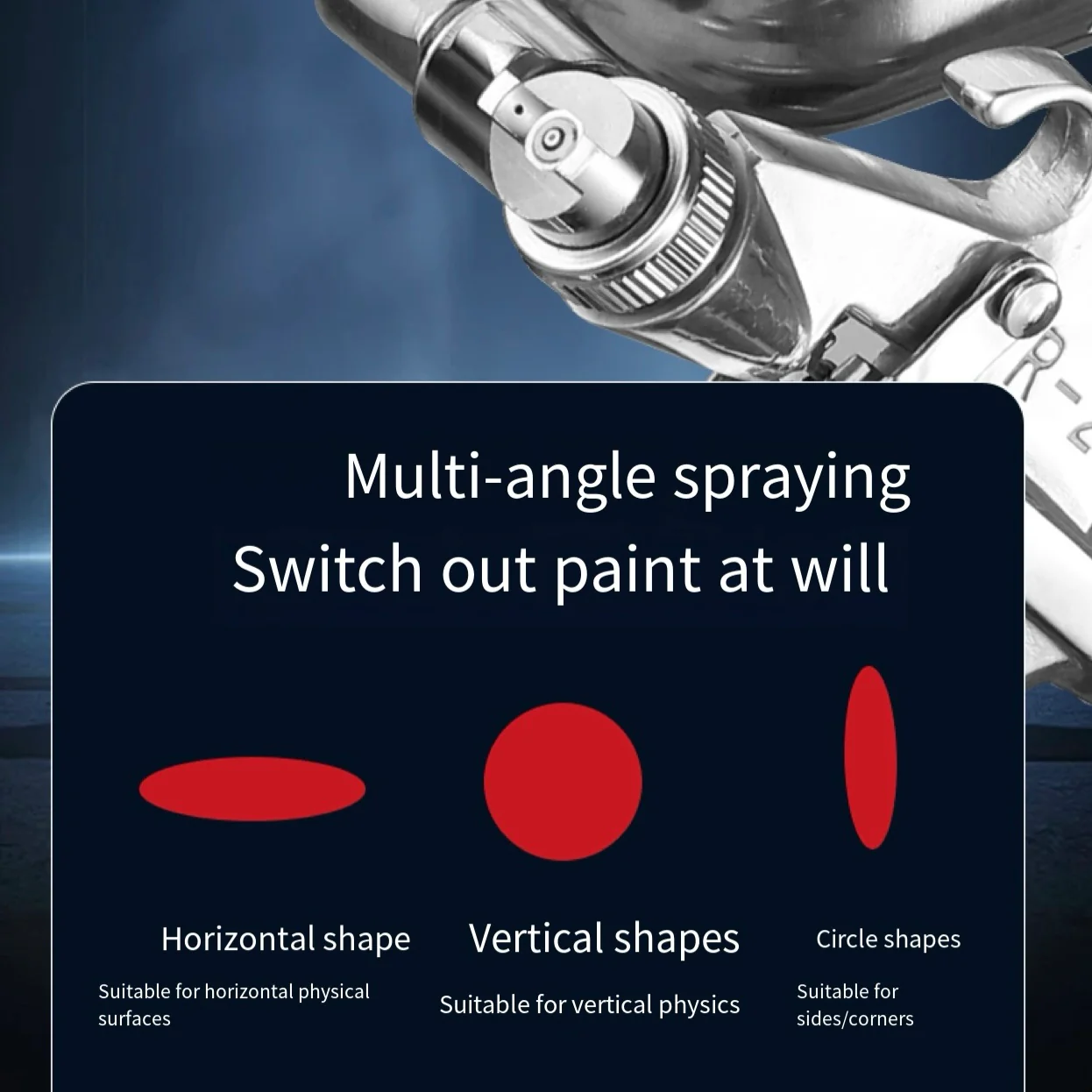 Pneumatic Paint Spray Gun – 200ml Cup, Easy to Clean, Model R2 - Image 3