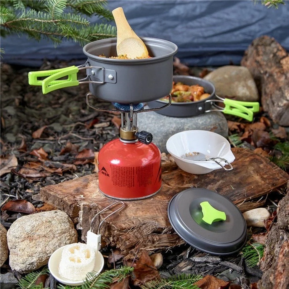 Portable Camping Cooking Set Outdoor WH-200 295g With Storage Bag - Image 3