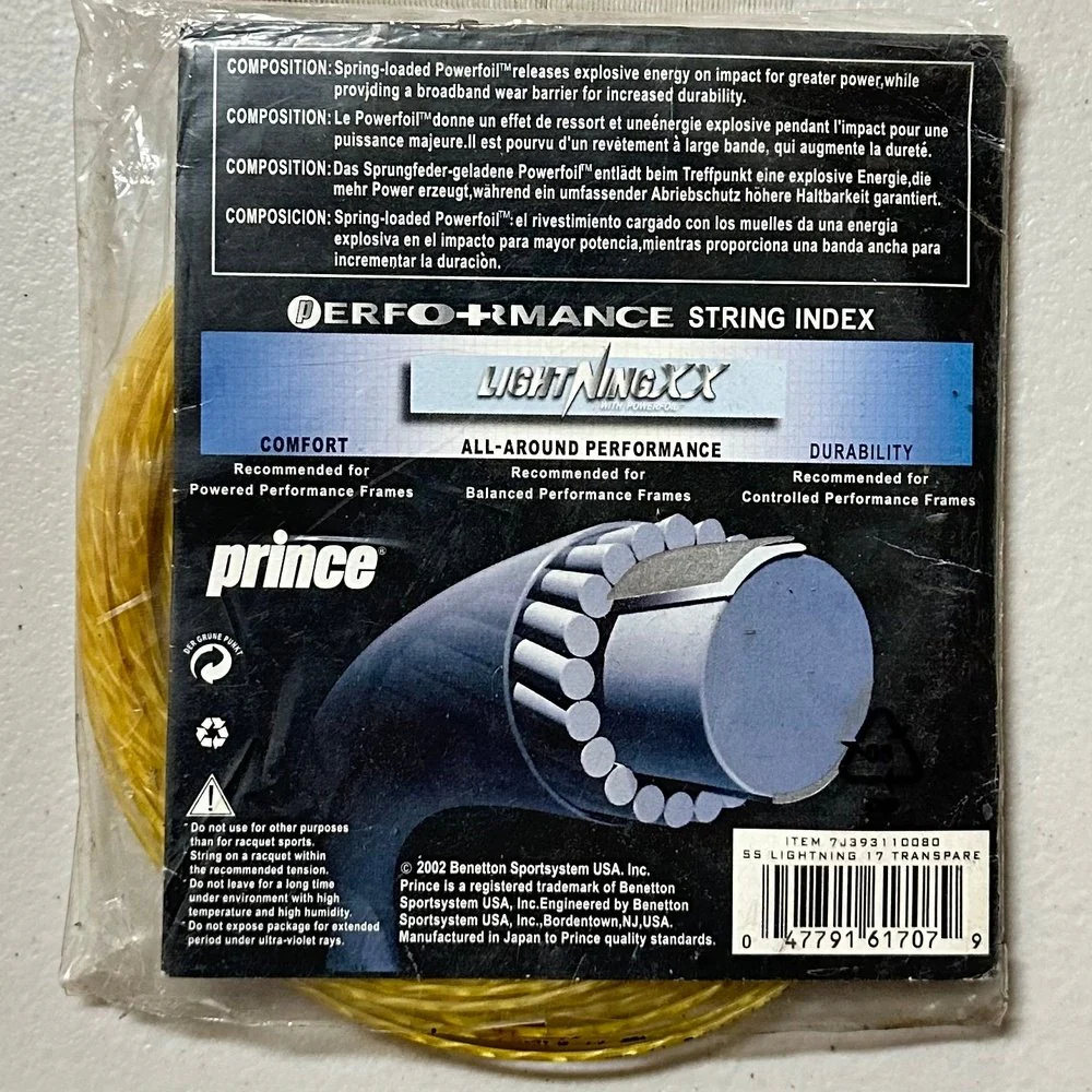 Prince SS Lightning 17 Transpare Tennis String - Image 5