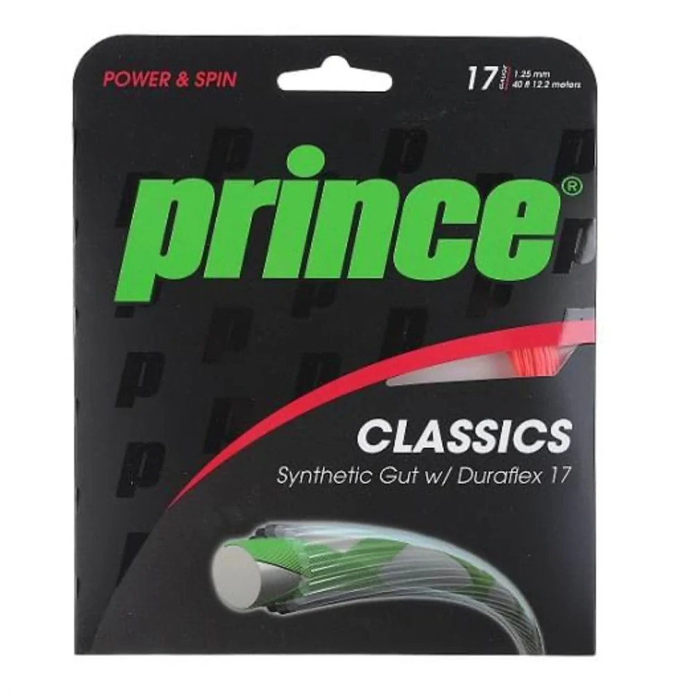 Prince Synthetic Gut Duraflex 16 Gauge 17 Gauge Tennis Strings - Image 2