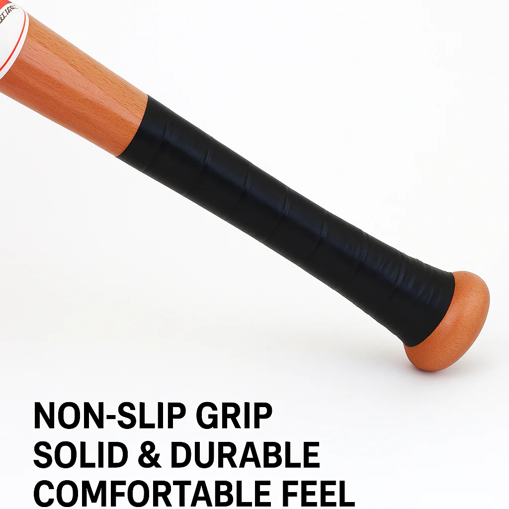 52 cm Wood Baseball Bat – Lightweight Training Bat for Practice & Self-Defense - Image 3