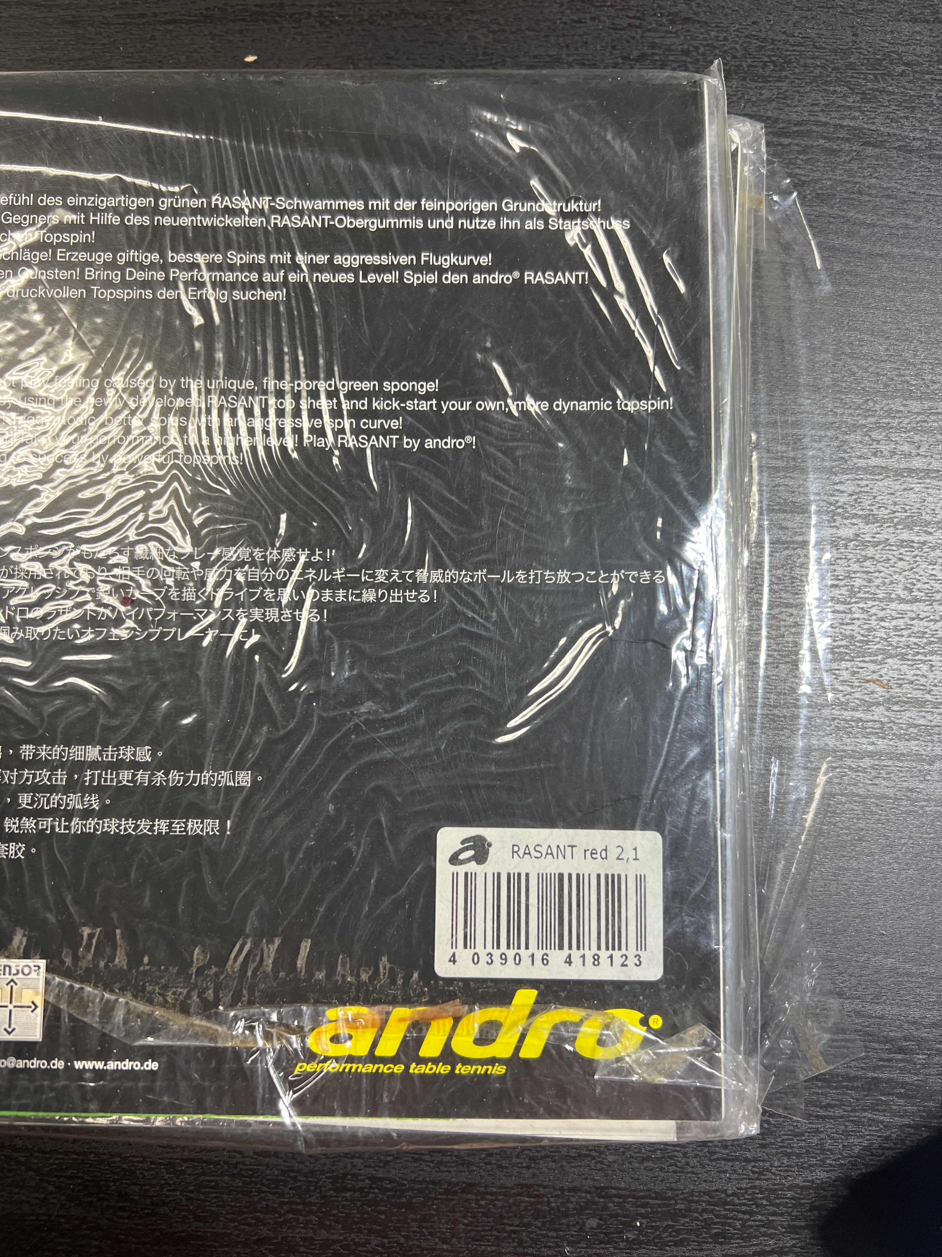 Andro Rubber Rasant Pips-In Table Tennis Rubber - Image 3