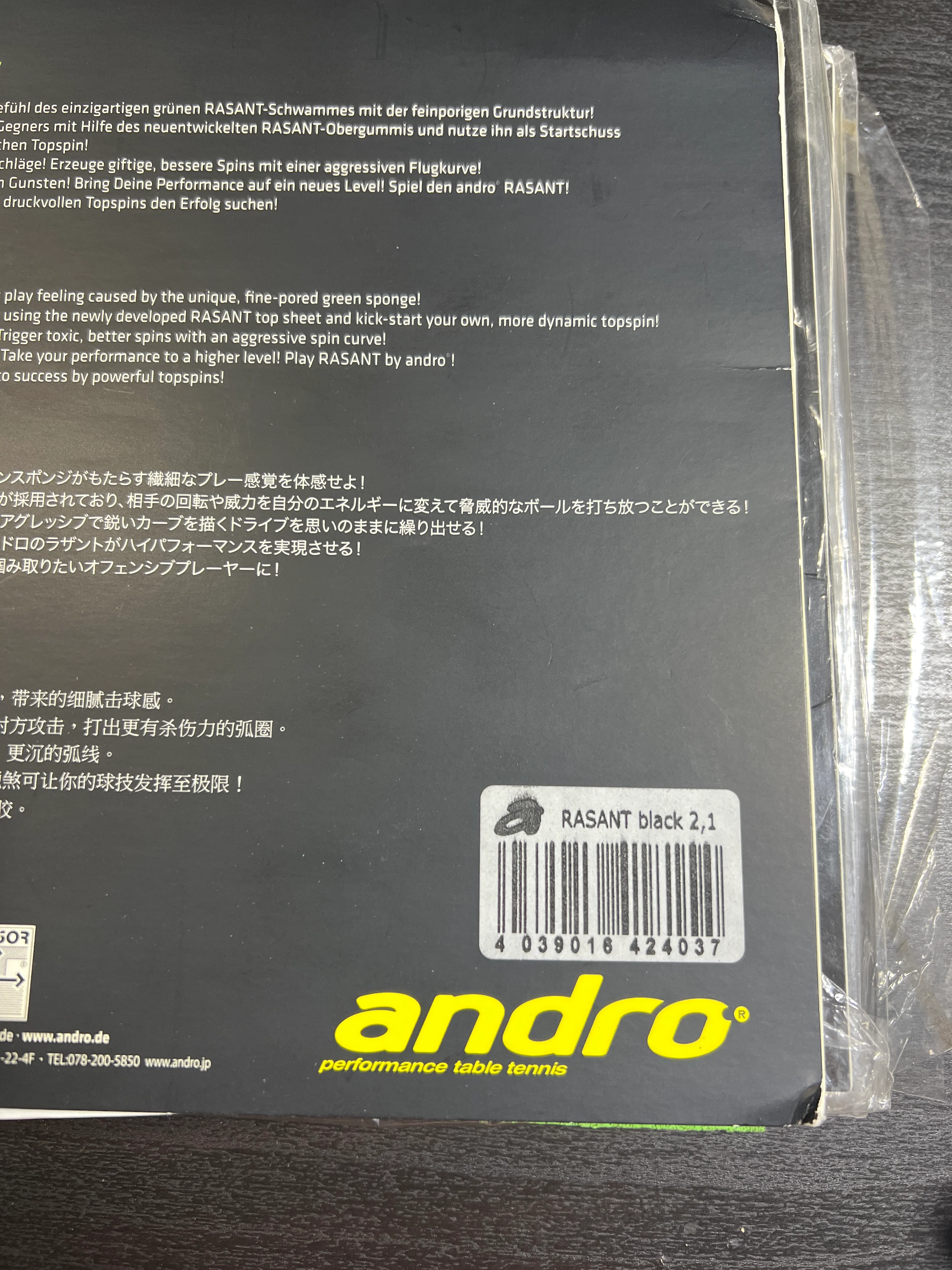 Andro Rubber Rasant Pips-In Table Tennis Rubber - Image 4