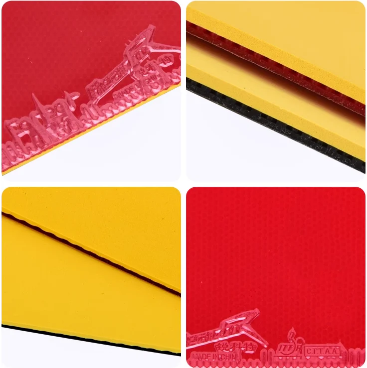 REACTOR Corbor Table Tennis Rubber Loop Plus Attack Pips in Sheet 1Red 1Black - Image 5