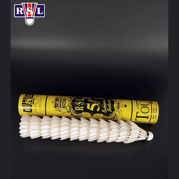 RSL 12 PCS 5 GAME Badminton Goose Feather Badminton Shuttlecock - Image 5