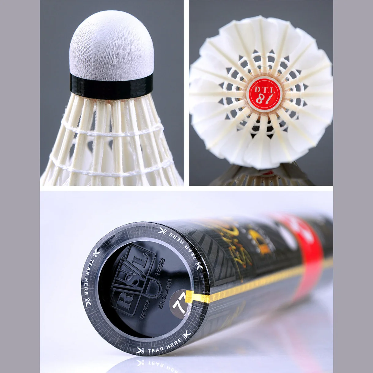 RSL 12 PCS DTL 81 Badminton Duck Feather Badminton Shuttlecock - Image 4