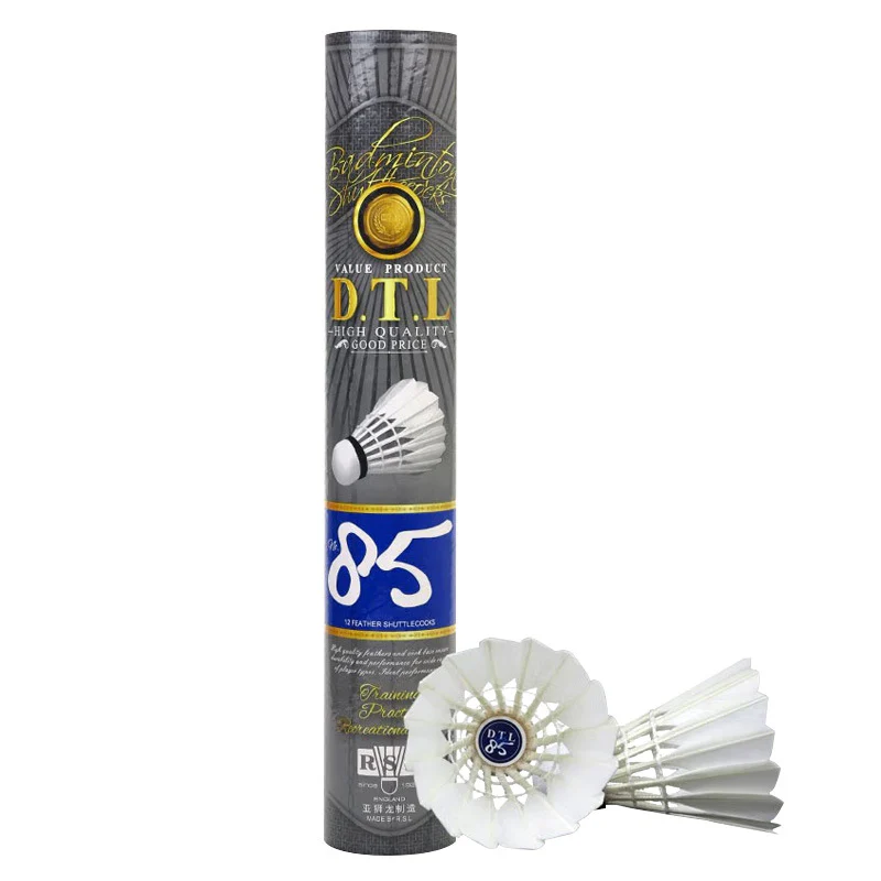 RSL 12 PCS DTL 85 Badminton Duck Feather Badminton Shuttlecock