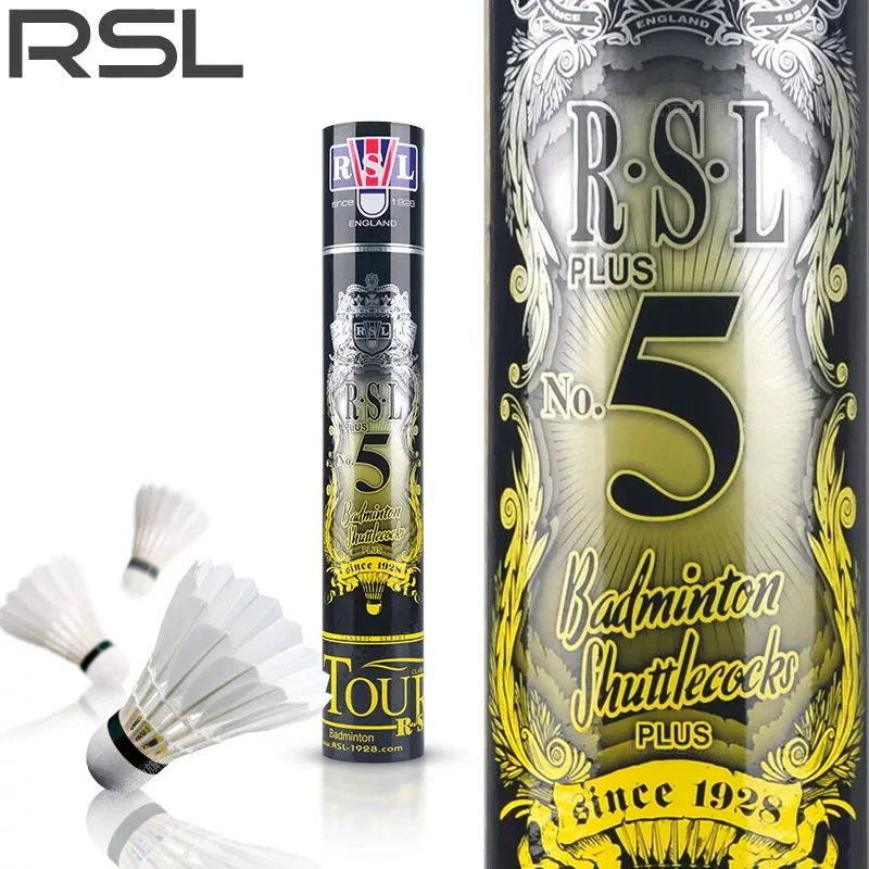 RSL 12 PCS No.5 Badminton Goose Feather Badminton Shuttlecock - Image 2
