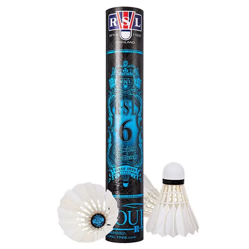 RSL 12 PCS No.6 Badminton Duck Feather Badminton Shuttlecock