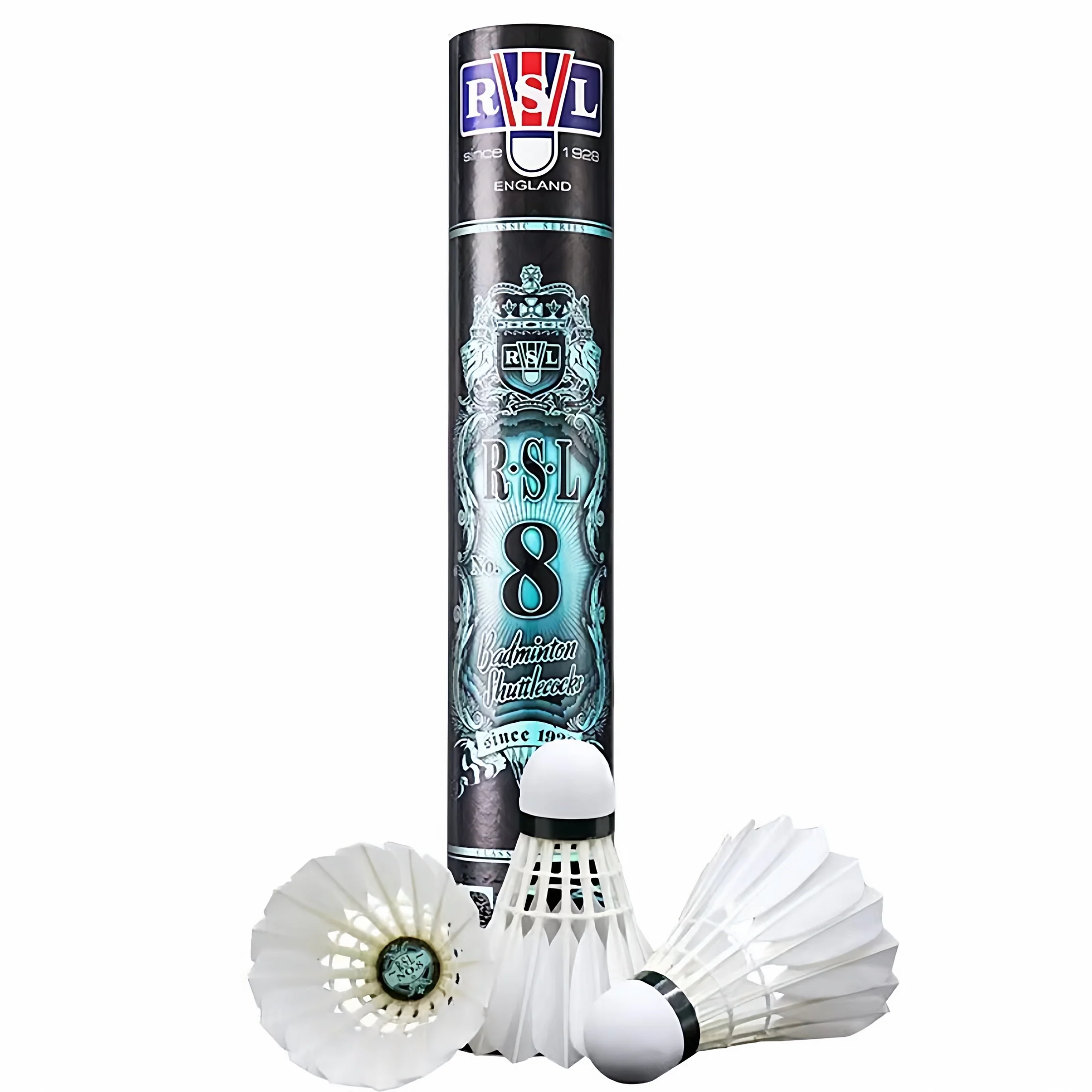 RSL 12 PCS RSL NO.8 Badminton Goose Feather Badminton Shuttlecock