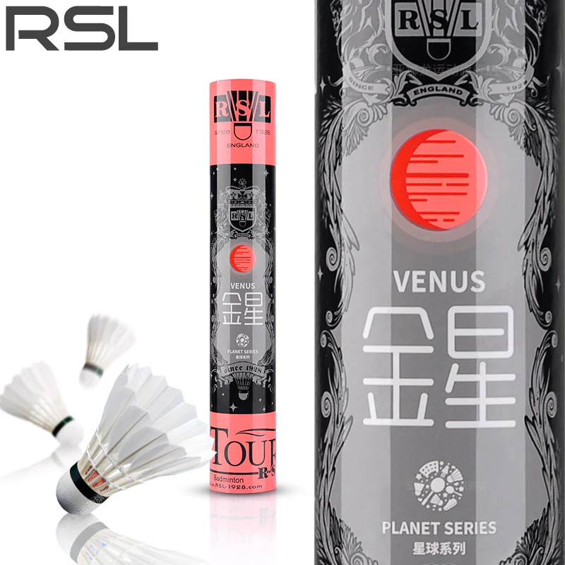 RSL 12 PCS Venus Badminton Goose Feather Badminton Shuttlecock - Image 2