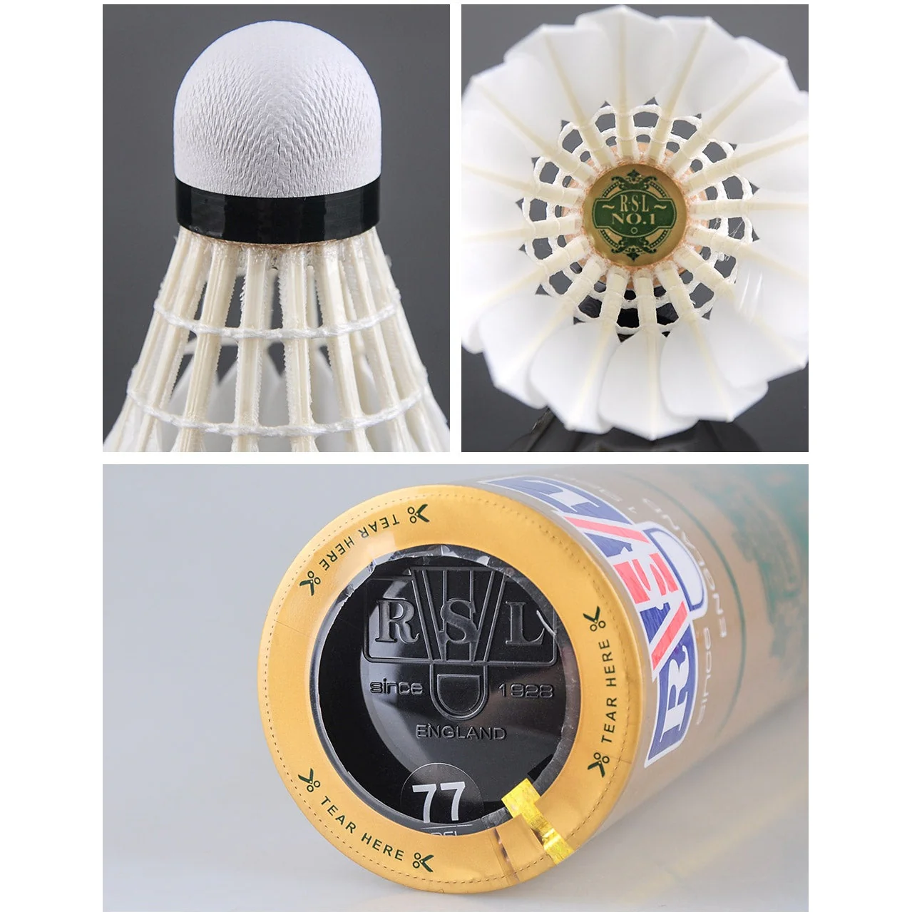 RSL No1 Badminton Shuttlecocks CiGu Duck Feather Top Class,Speed 77 - Image 5