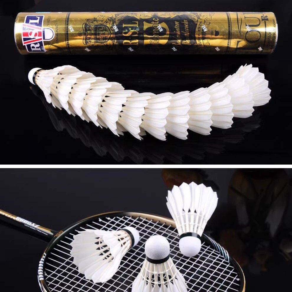 RSL Ultimate Badminton Shuttlecocks Goose Feather Top Class,Speed 77 - Image 2