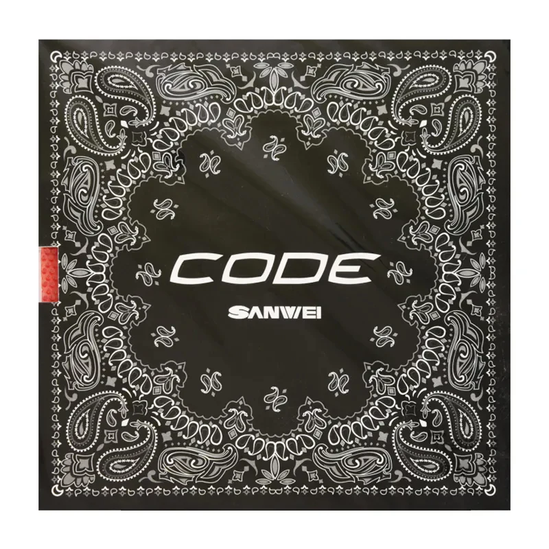 SANWEI CODE Long Pimples Table Tennis Rubber - Black