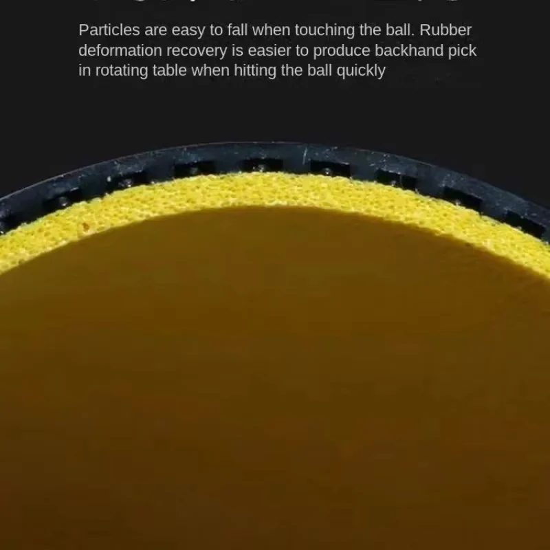 SANWEI Golden Non-Sticky Lightweight Table Tennis Rubber - Black - Image 4