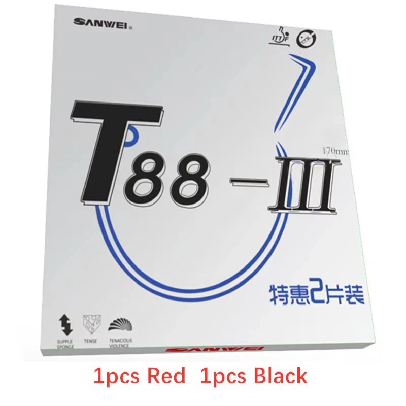 SANWEI T88 III (T88-3) 2PCS Table Tennis Rubber - Image 7