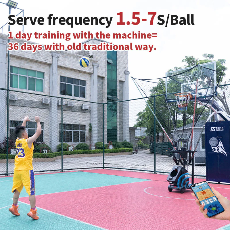 SIBOASI Automatic Basketball Machine K2101A - Image 4