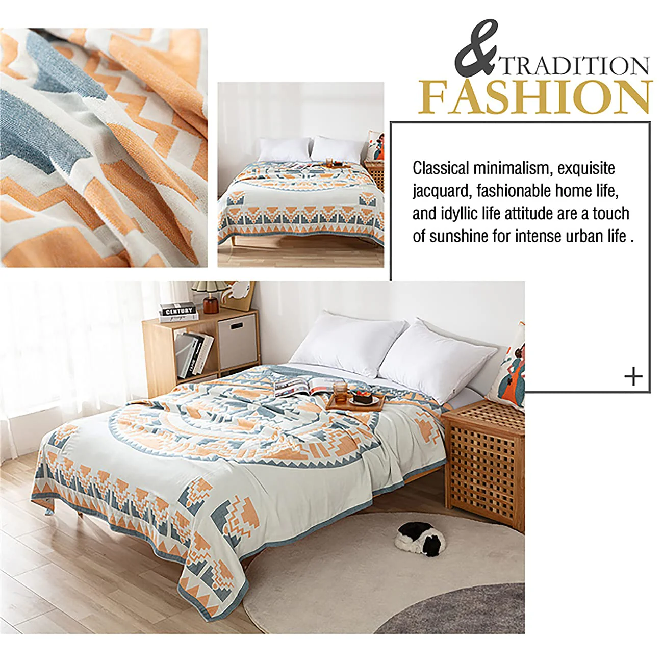 Six-Layer Cotton Towel Blanket – 100% Cotton, Multi-Purpose, Lightweight Summer & Air-Conditioning Use - Image 6