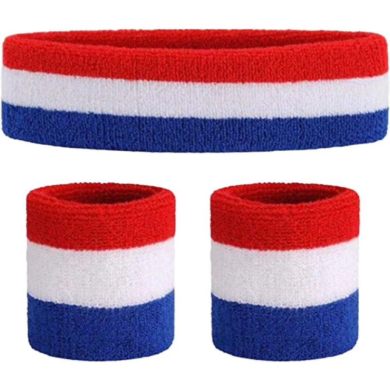 Sports Protective Headband Wrist Protector for Men and Women Thick Wicks with Yoga Headband - Image 3