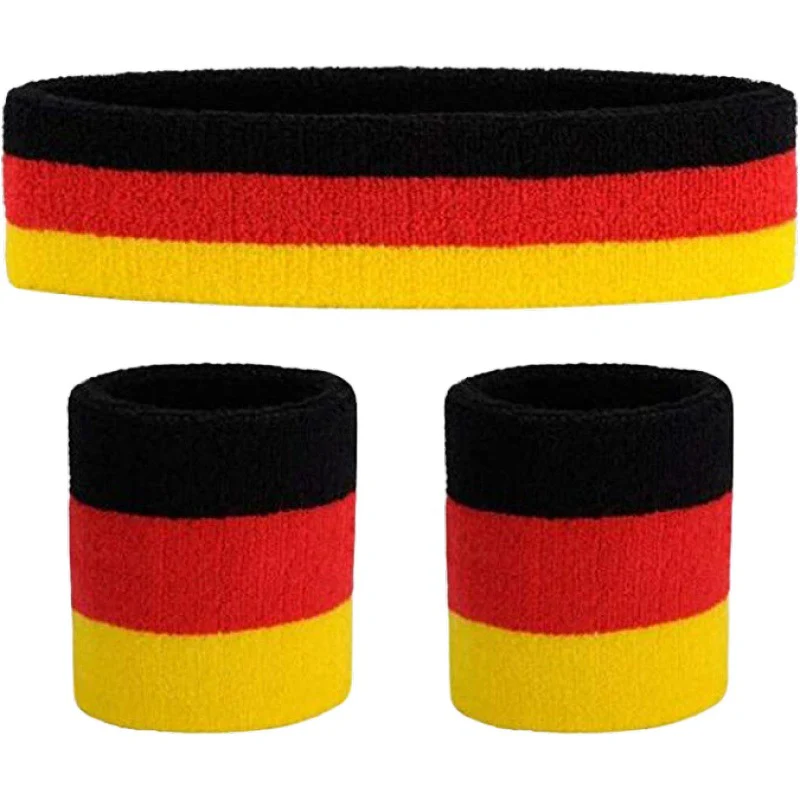 Sports Protective Headband Wrist Protector for Men and Women Thick Wicks with Yoga Headband - Image 4
