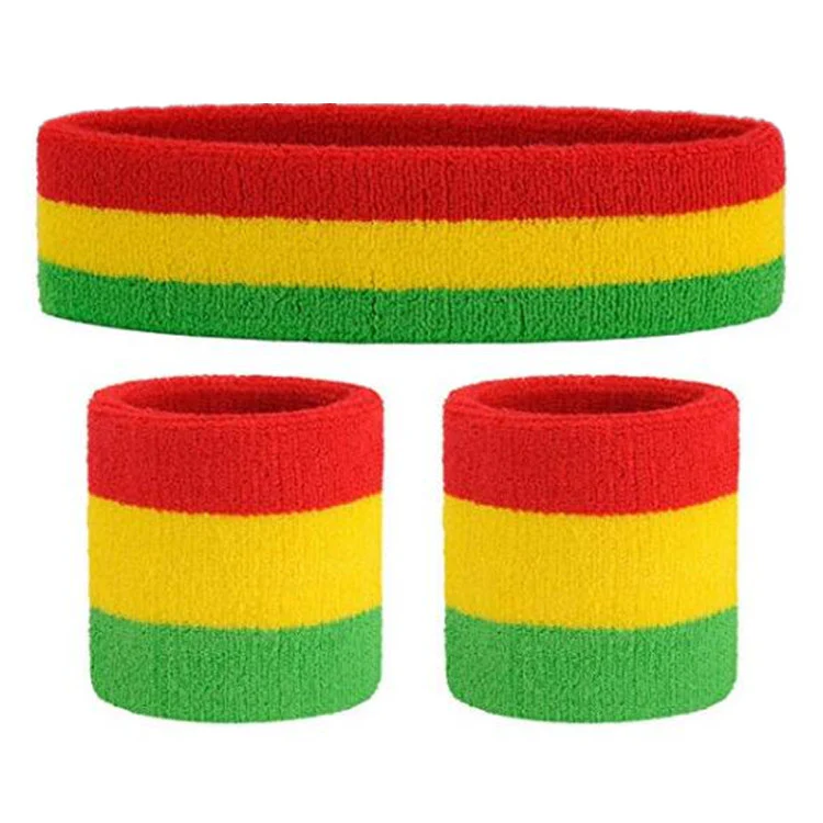 Sports Protective Headband Wrist Protector for Men and Women Thick Wicks with Yoga Headband - Image 5