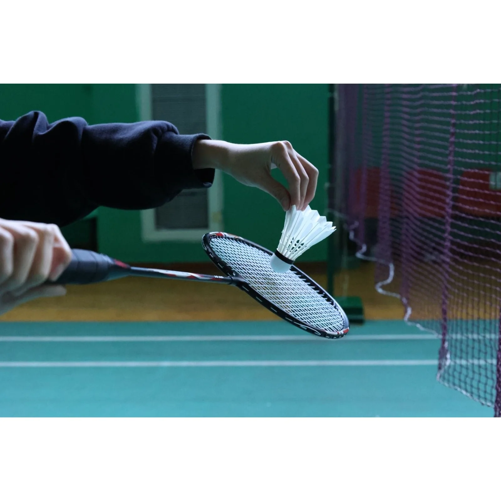 SPP 2 Player Strung Badminton Rackets SPP 01 with a Free Full Cove Black - Image 11