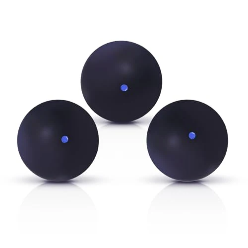SPP 3 PCS Professional Squash Ball for Red Dot Blue Bot Yellow Dot Double Yellow Dot Speed Beginner or Training