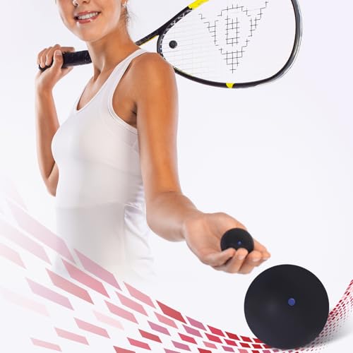 SPP 3 PCS Professional Squash Ball for Red Dot Blue Bot Yellow Dot Double Yellow Dot Speed Beginner or Training - Image 2
