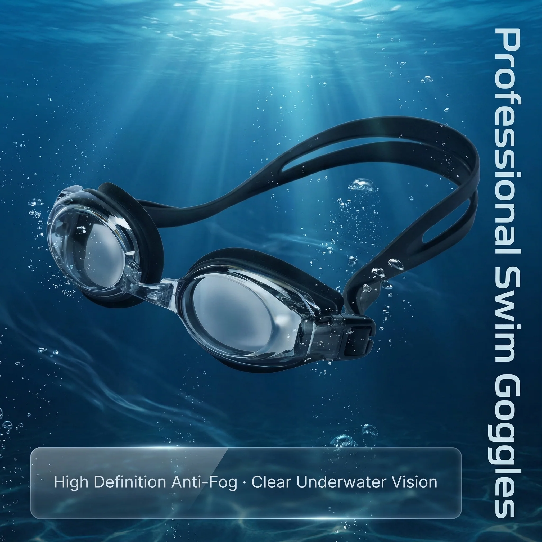 SPP HD Anti-Fog Swim Goggles with Double Silicone Strap, Adjustable, Leak-Proof & UV Protection G1100 - Image 7