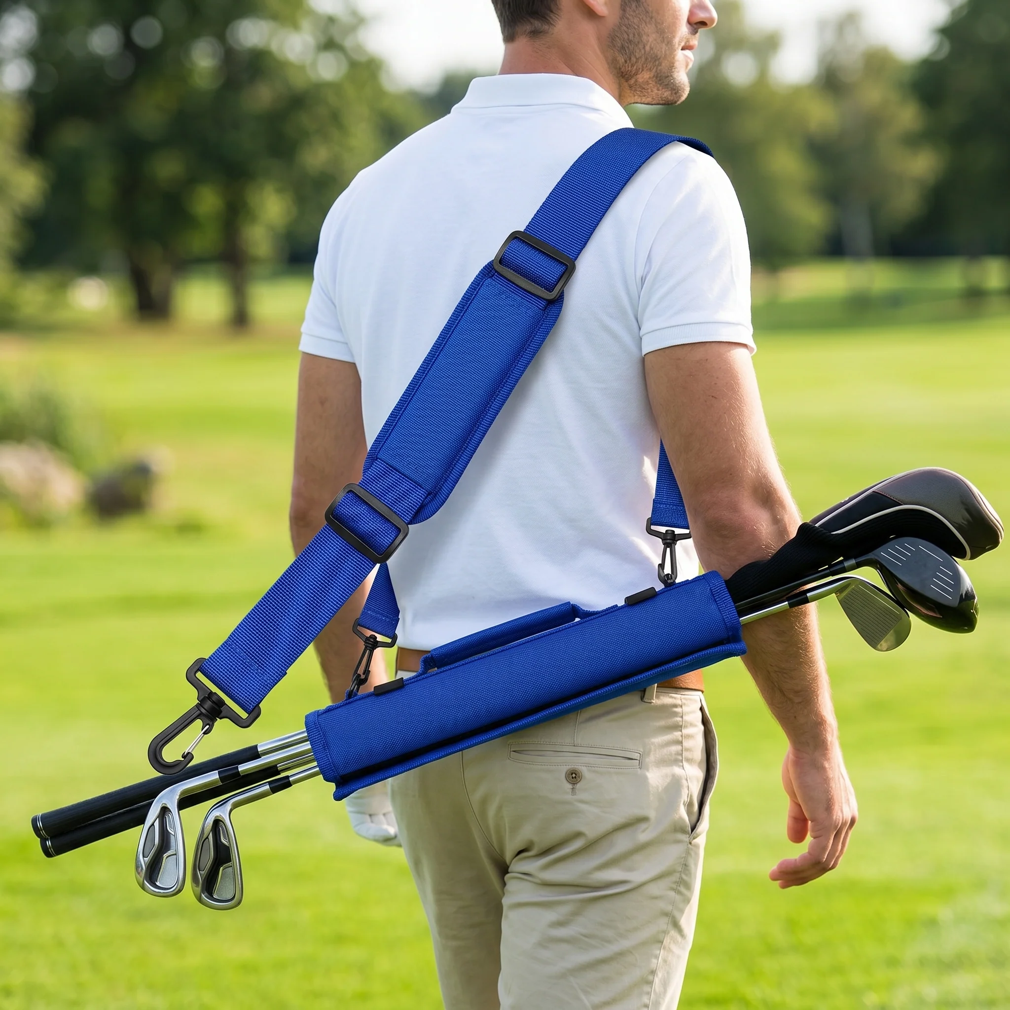 SPP Mini Golf Ball Gun Bag Portable Foldable Lithe Travel Shoulder Carryable
