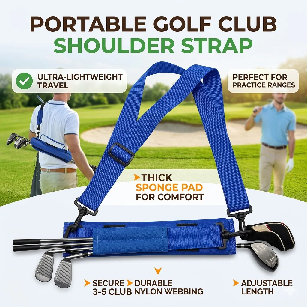 SPP Mini Golf Ball Gun Bag Portable Foldable Lithe Travel Shoulder Carryable - Image 22