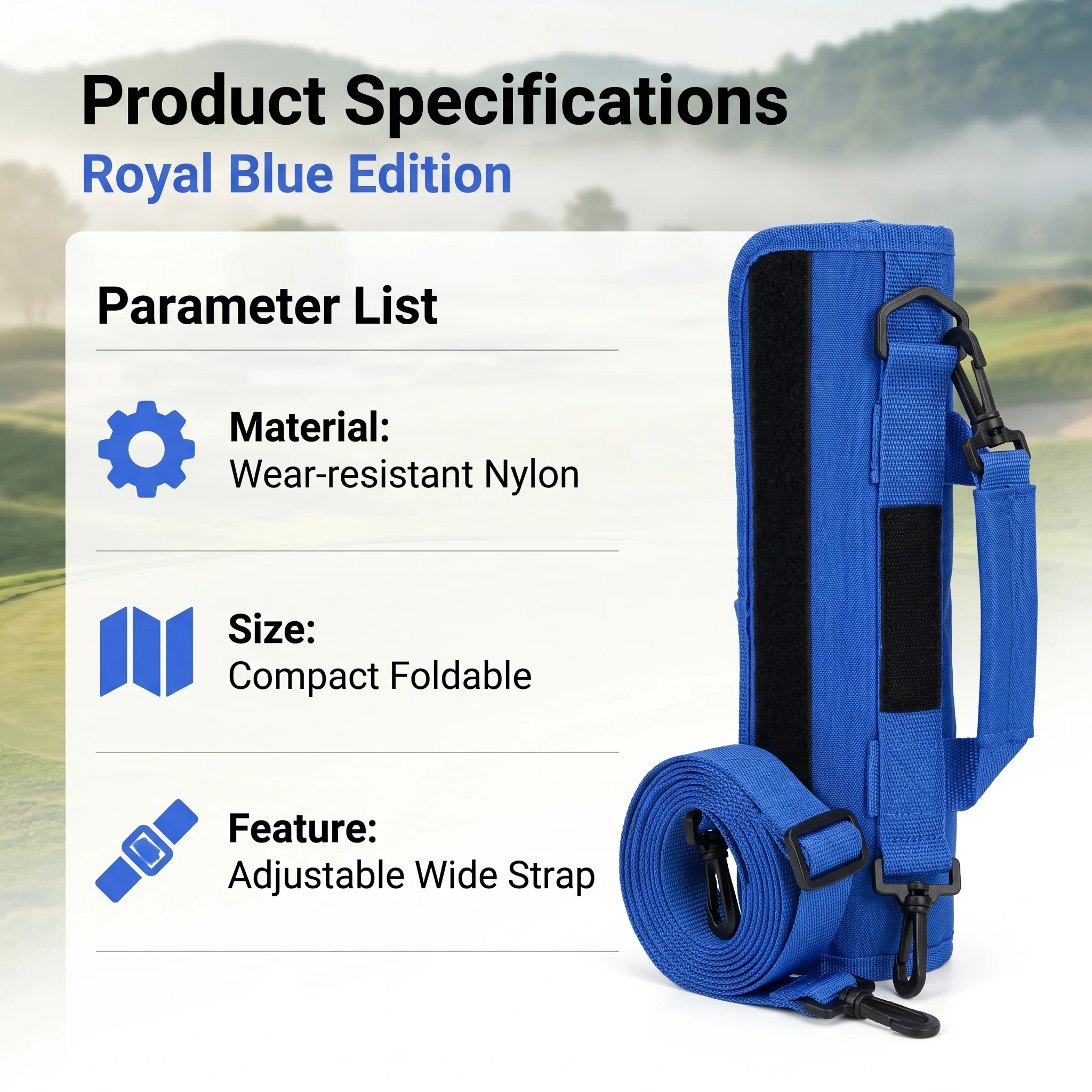 SPP Mini Golf Ball Gun Bag Portable Foldable Lithe Travel Shoulder Carryable - Image 3