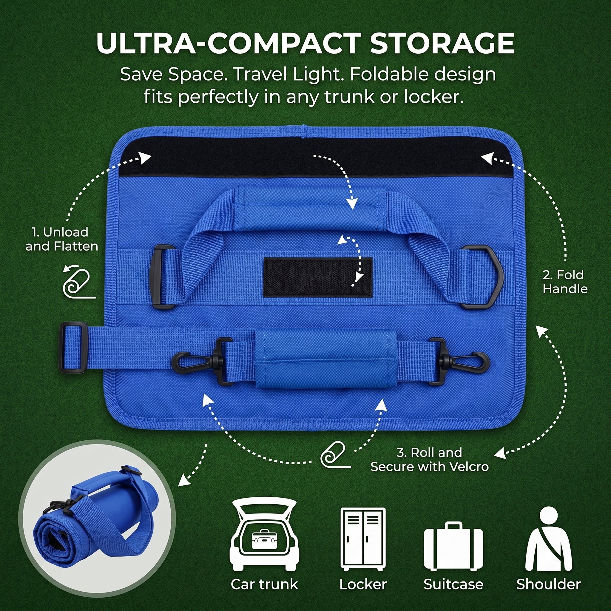 SPP Mini Golf Ball Gun Bag Portable Foldable Lithe Travel Shoulder Carryable - Image 4