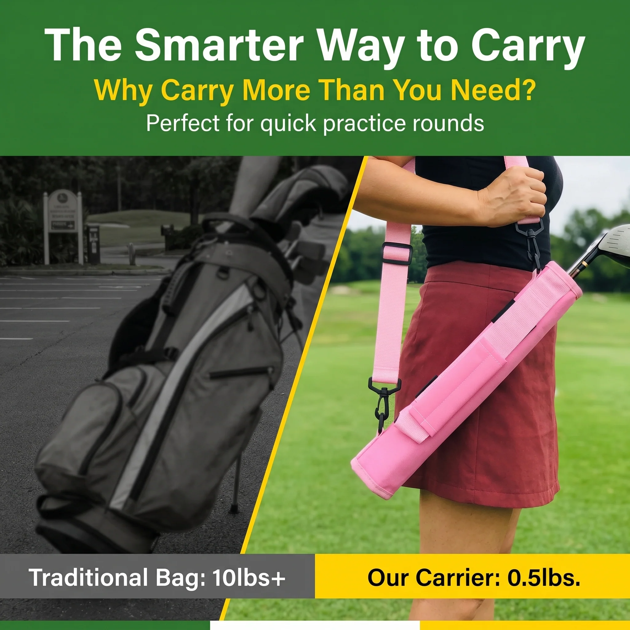 SPP Mini Golf Ball Gun Bag Portable Foldable Lithe Travel Shoulder Carryable - Image 6