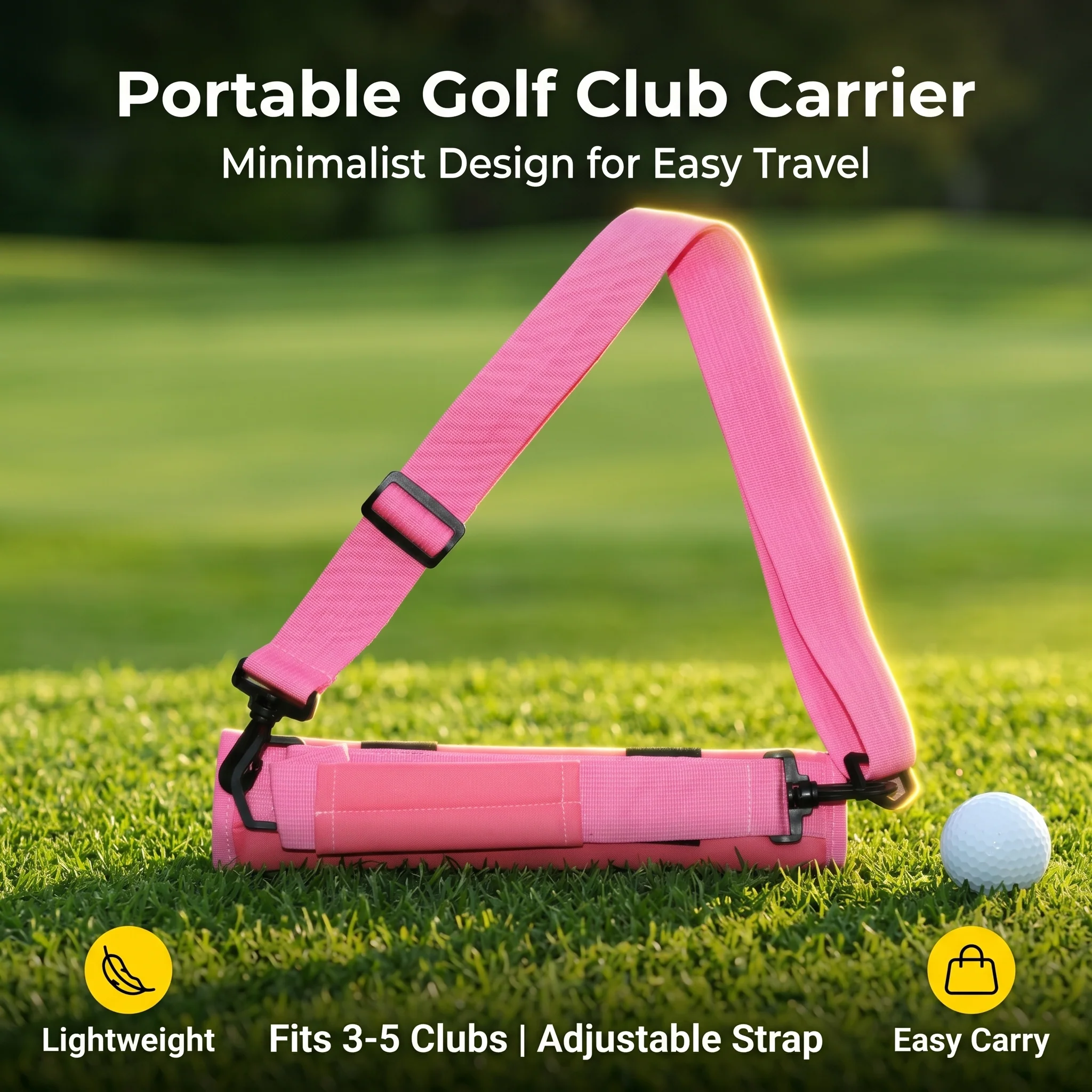 SPP Mini Golf Ball Gun Bag Portable Foldable Lithe Travel Shoulder Carryable - Image 8