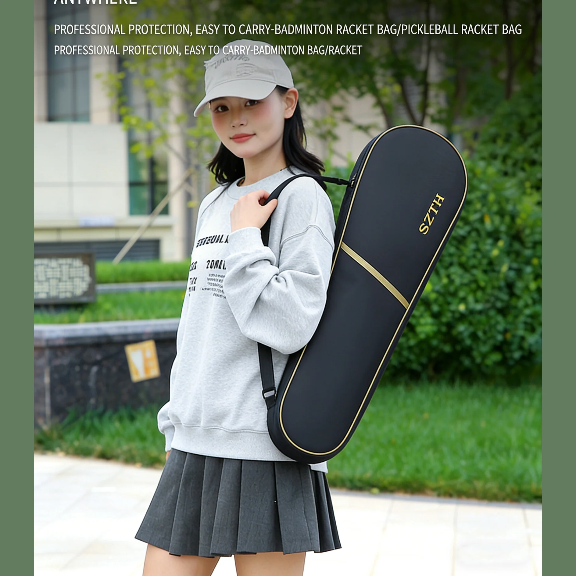SPP Multifunctional Single Shoulder Sports Bag Fits Badminton Tennis Table Tennis Equipment - Image 5