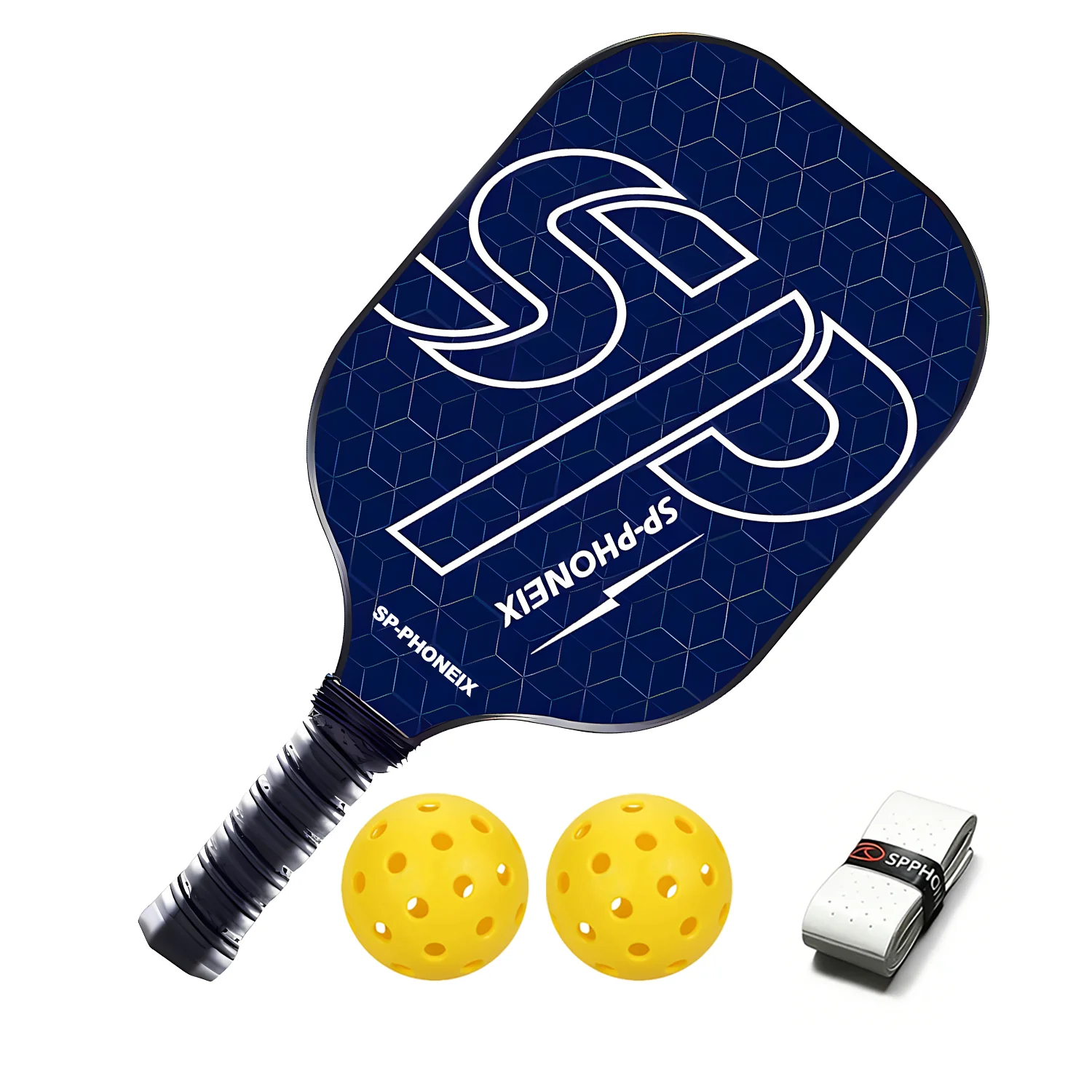 SPP Pickleball Paddles Set, 1 Paddle with 2 Pickle Balls, 1 Grip, Durable & Lightweight Racket for Beginners - Image 10