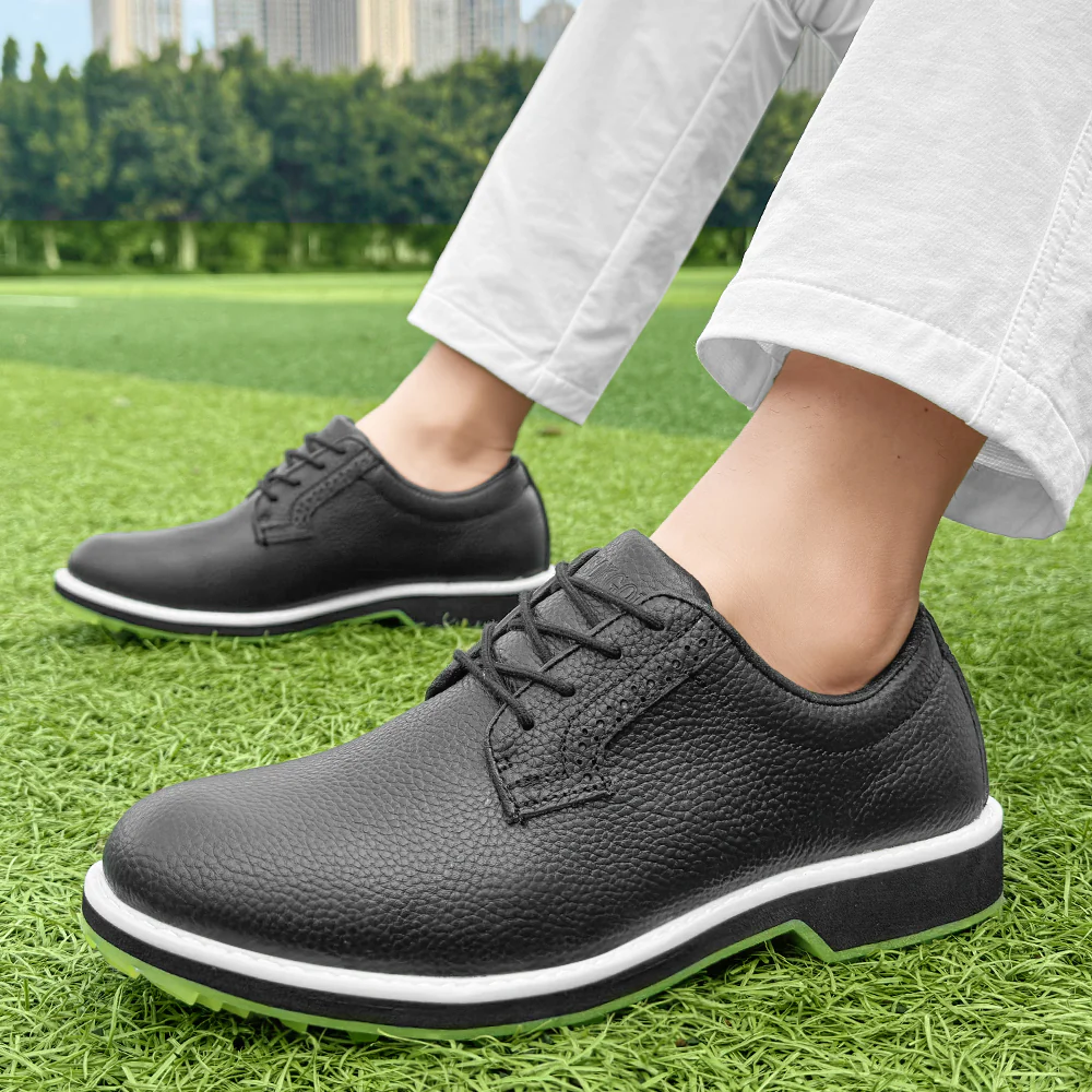 KSOKGOF Professional Waterproof Golf Shoes Outdoor Spiked Golf Footwear Unisex for Men & Women, Black G8005 - Image 10