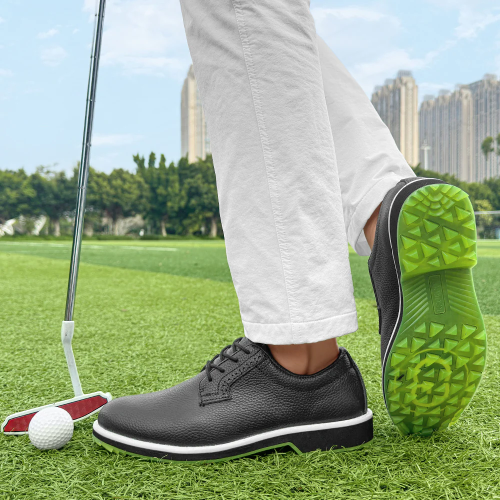 KSOKGOF Professional Waterproof Golf Shoes Outdoor Spiked Golf Footwear Unisex for Men & Women, Black G8005 - Image 13