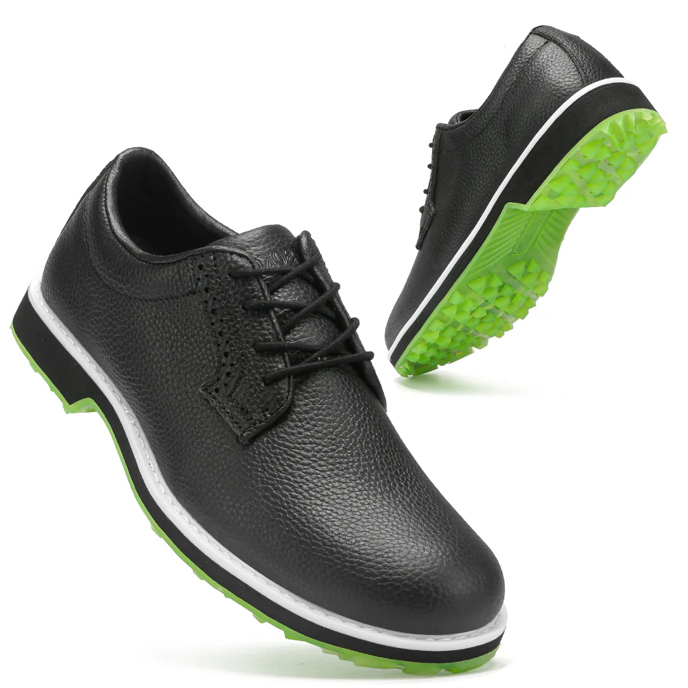 KSOKGOF Professional Waterproof Golf Shoes Outdoor Spiked Golf Footwear Unisex for Men & Women, Black G8005 - Image 19