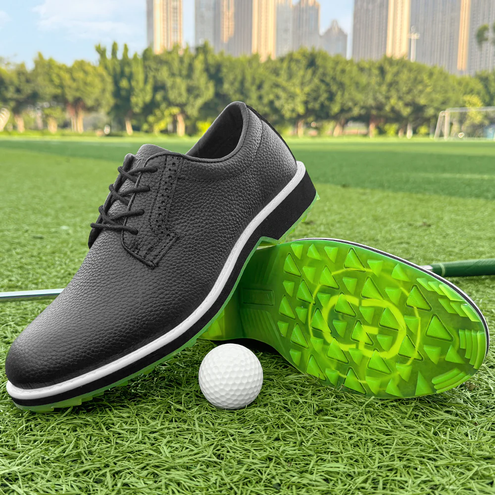 KSOKGOF Professional Waterproof Golf Shoes Outdoor Spiked Golf Footwear Unisex for Men & Women, Black G8005 - Image 5